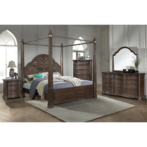 Canora Grey Venice 3 Drawer Nightstand Marble Top With USB Wayfair